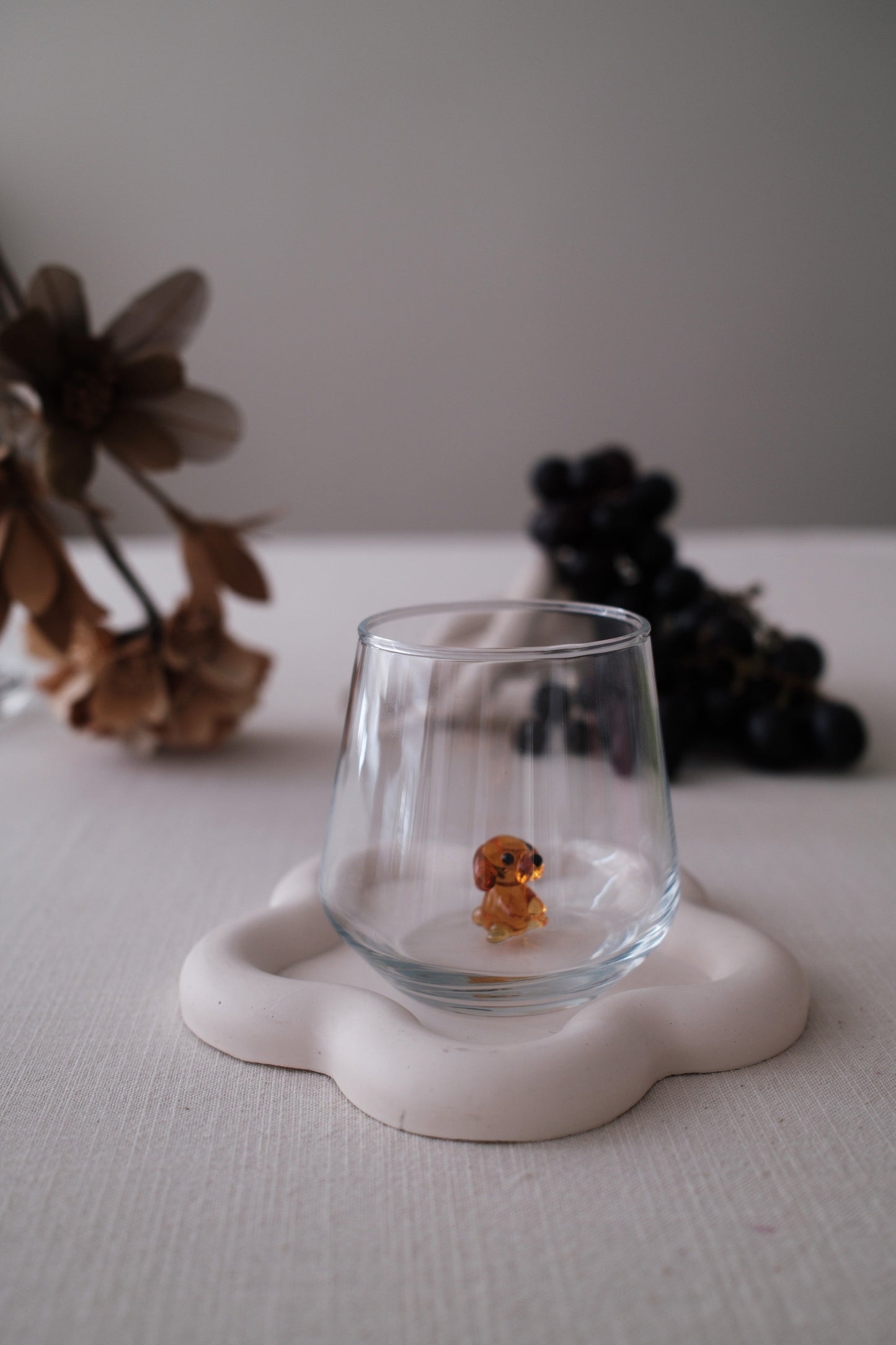 Dog Glass Amber