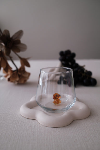 Dog Glass Amber