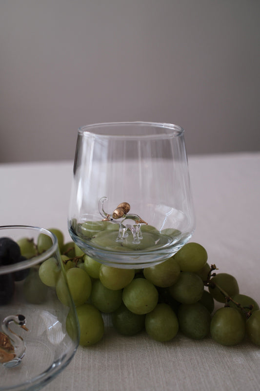 Gold Elephant Glass